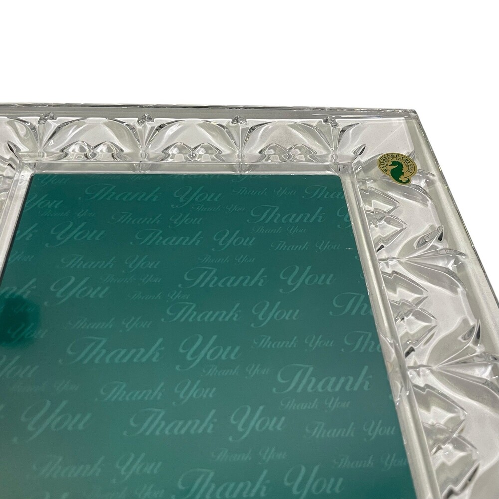 WATERFORD CRYSTAL 5"x7" Thank You Photo Picture Frame 114989 New In Box - Picture 6 of 11